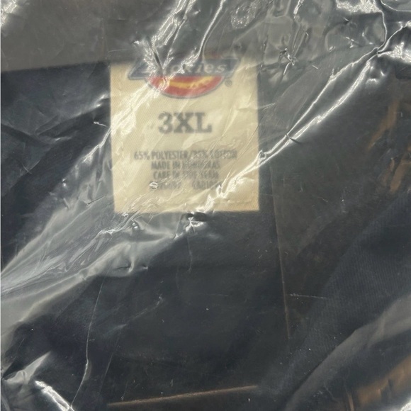 Dickies Long Sleeve Twill Work Shirt 3XL Black Original Fit NWT - Picture 4 of 8
